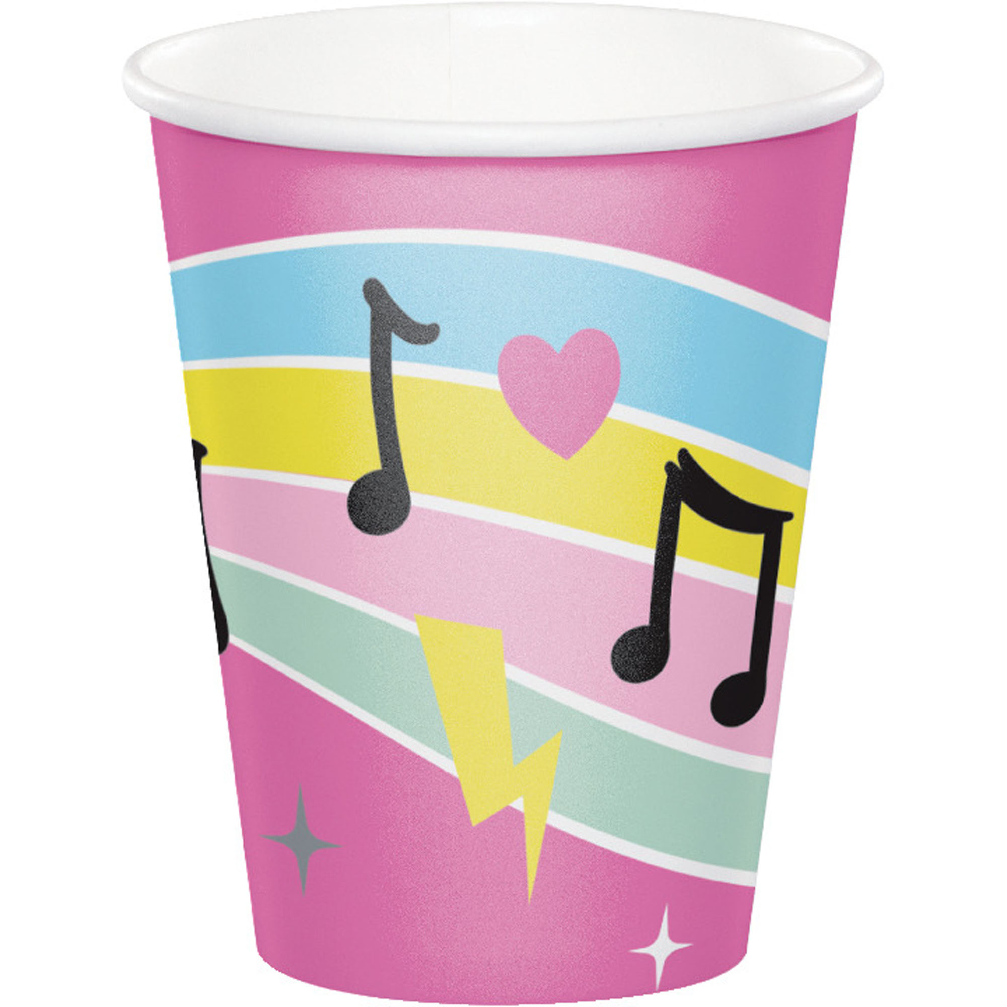 Birthday Beats 266ml Paper Cups