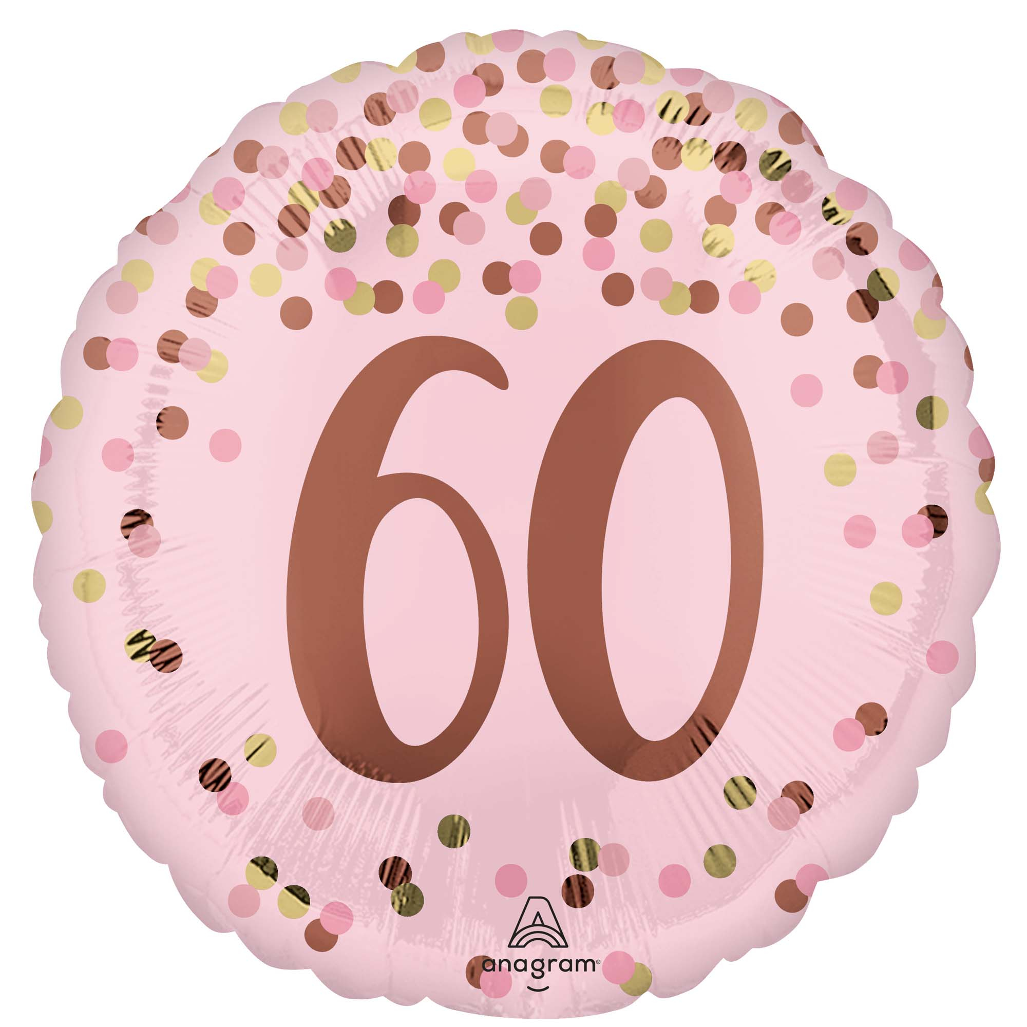 45cm Standard HX Pretty Pink 60th Birthday S40