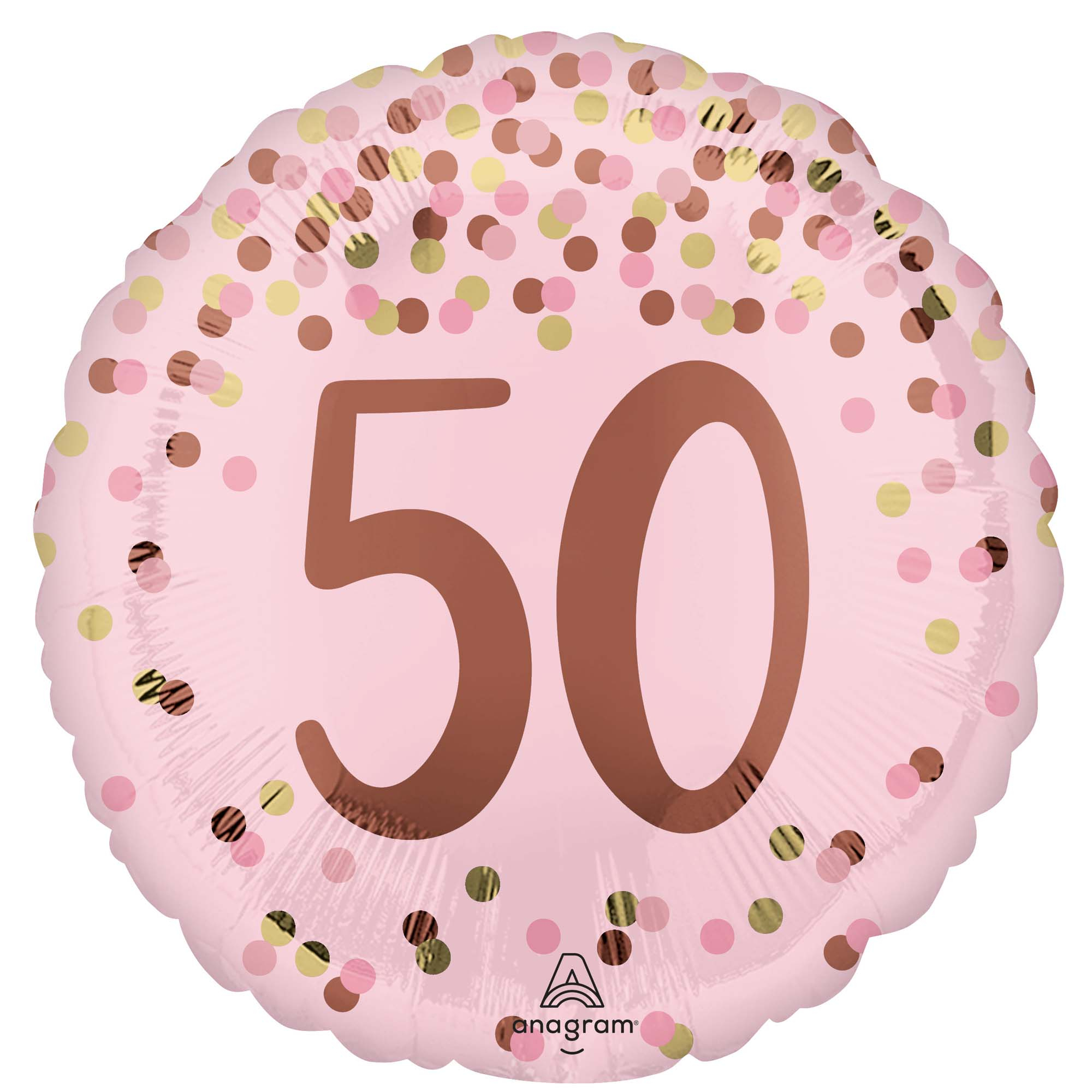 45cm Standard HX Pretty Pink 50th Birthday S40