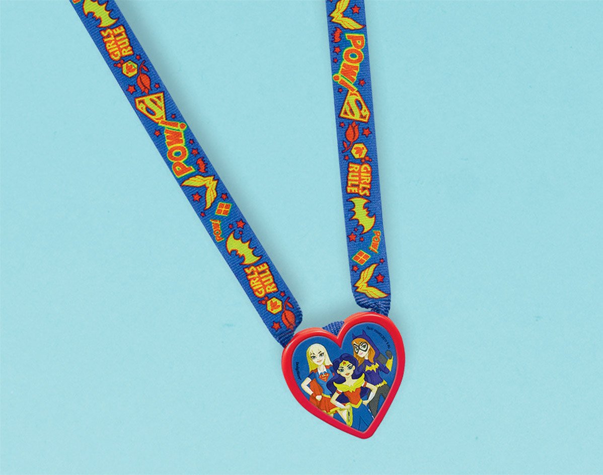 DC Superhero Girls Charm Necklace Favor