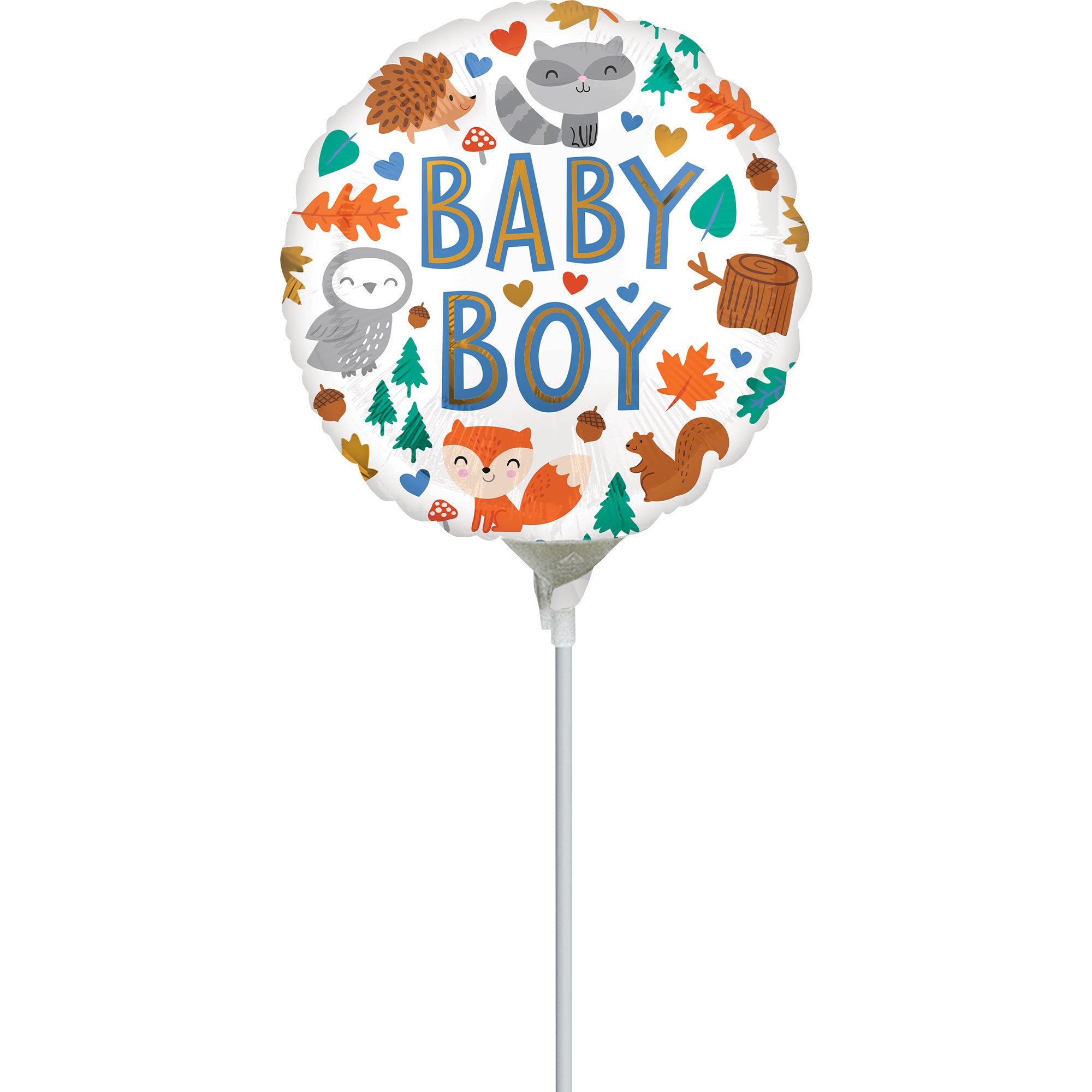22cm Inflated Baby Boy Woodland Fun A15
