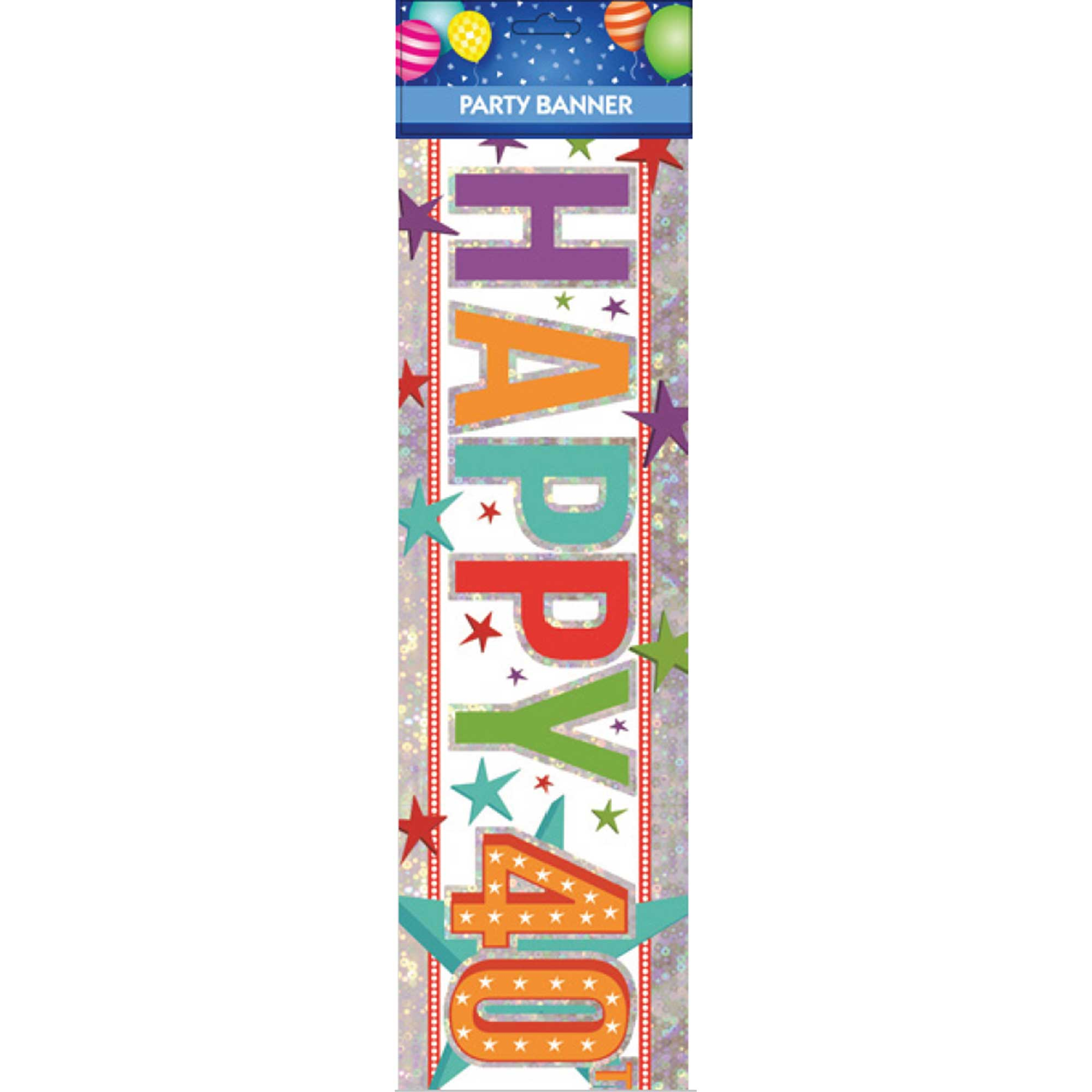 Banner Multi Happy 40th Birthday