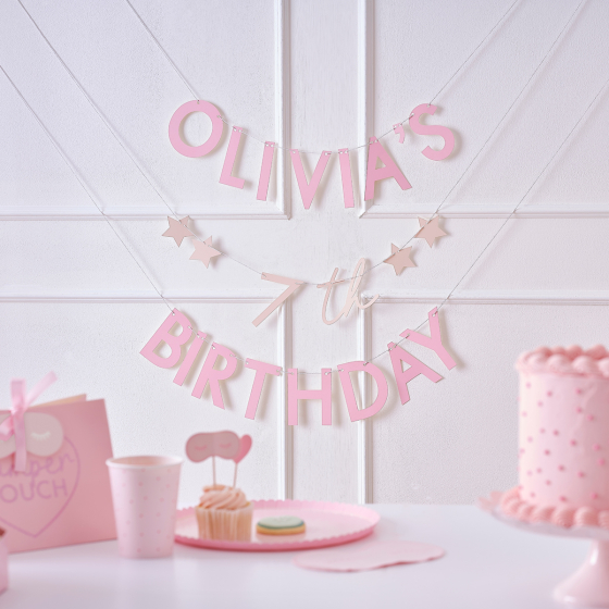 Pamper Party Birthday Bunting