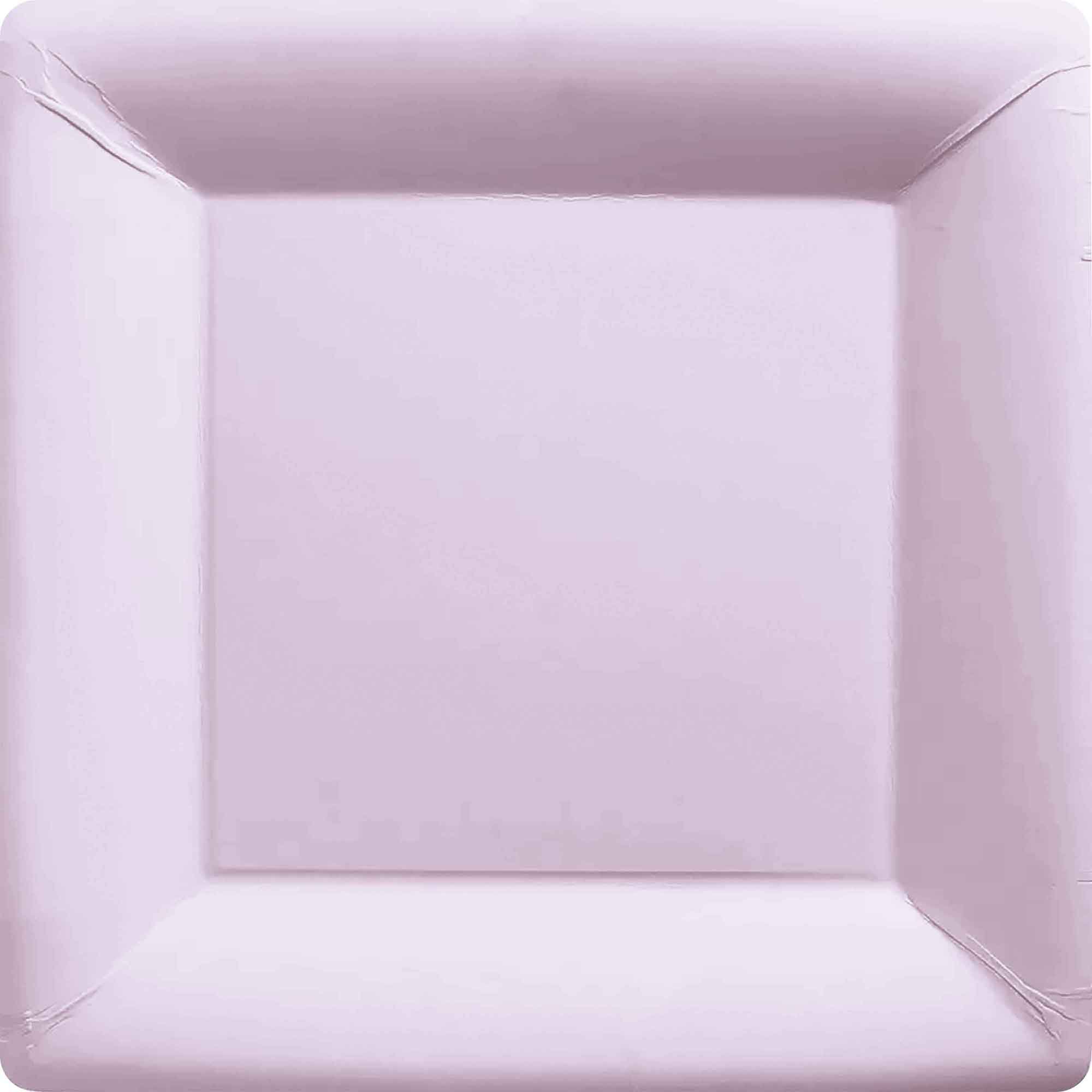 Paper Plates 23cm Square 20CT - Pastel Lilac NPC
