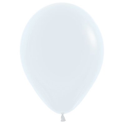 Sempertex 12cm Fashion White Latex Balloons 005, 50PK
