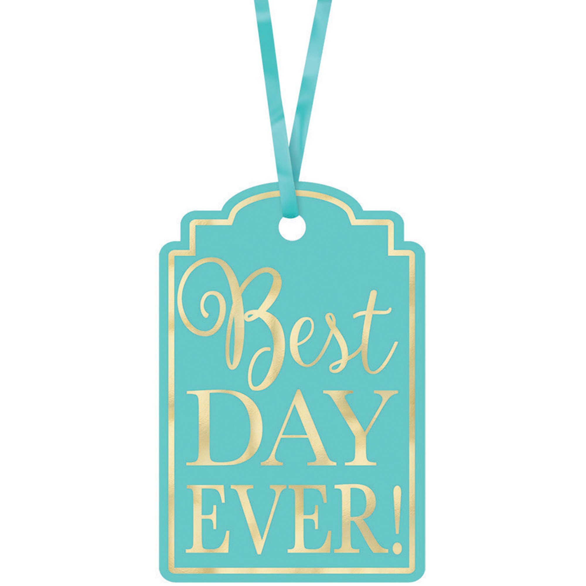 Best Day Ever Printed Tags - Robin's-egg Blue