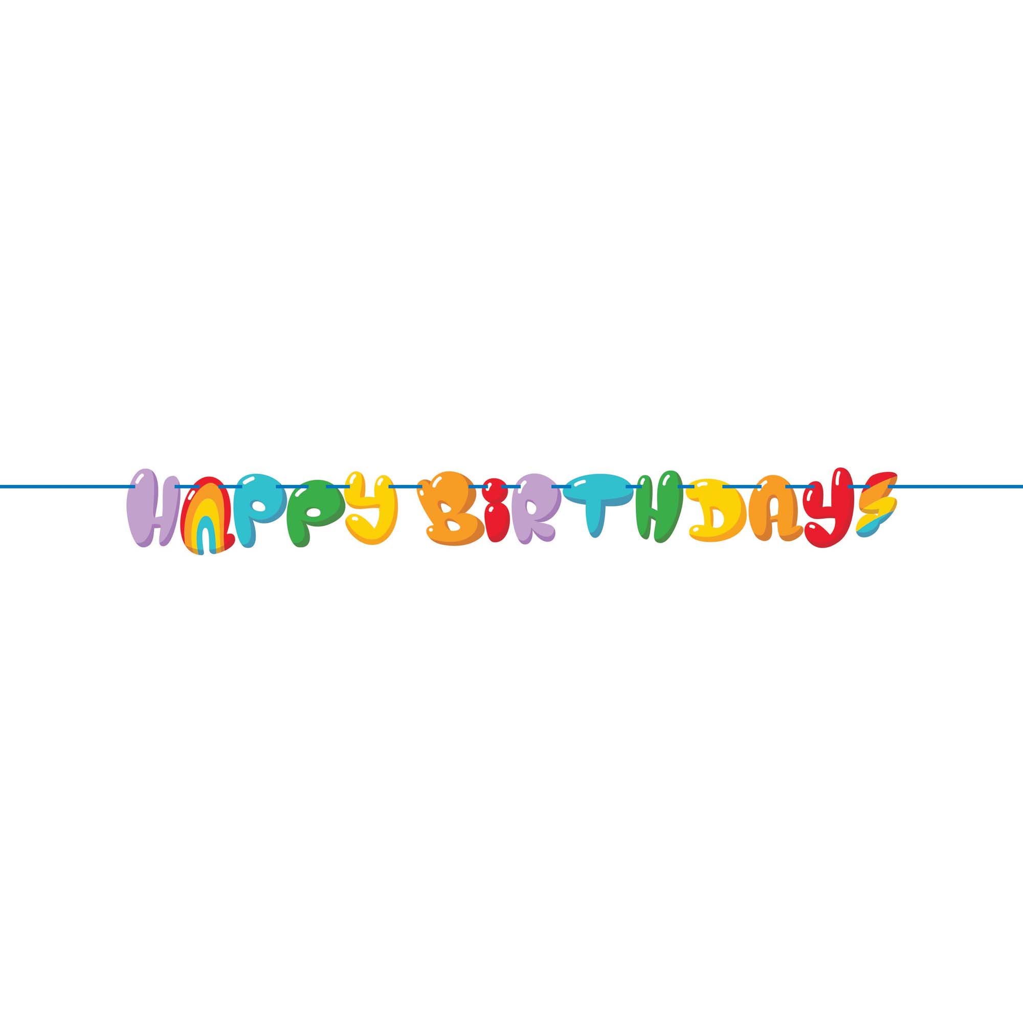 Bubbly Birthday Letter Banner