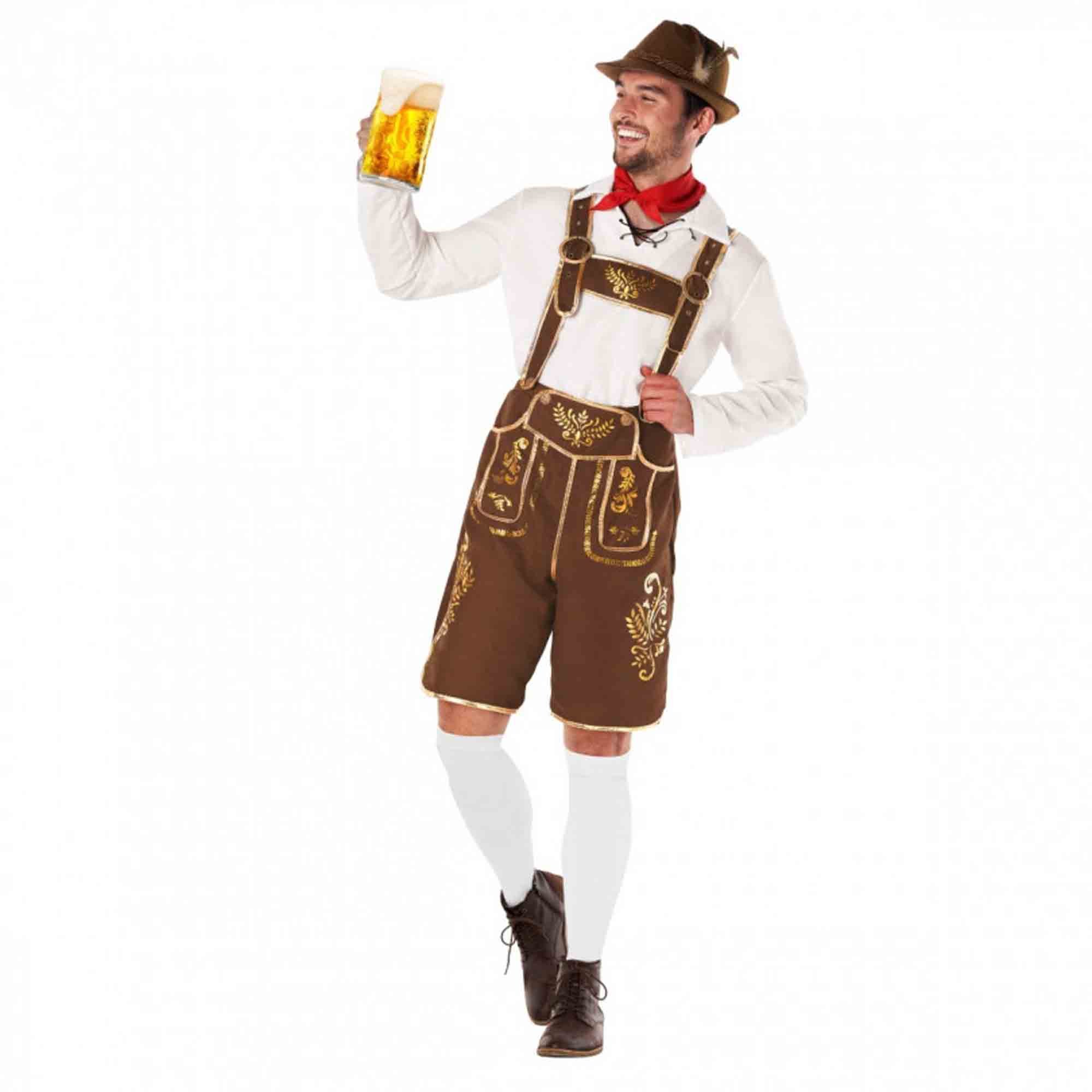 Costume Traditional Lederhosen Men's X-Large