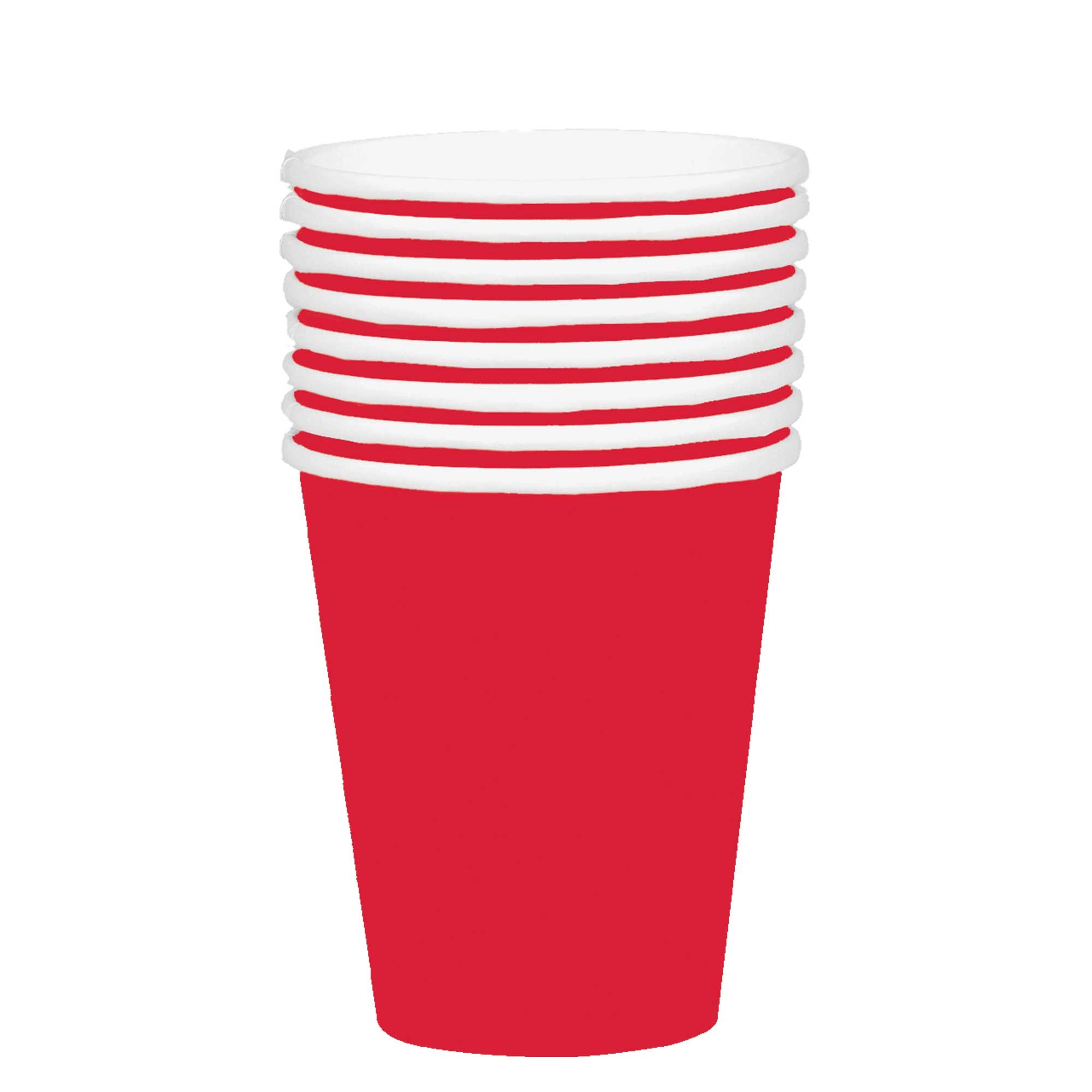 354ml Paper Cups 20 Pack- Apple Red HC