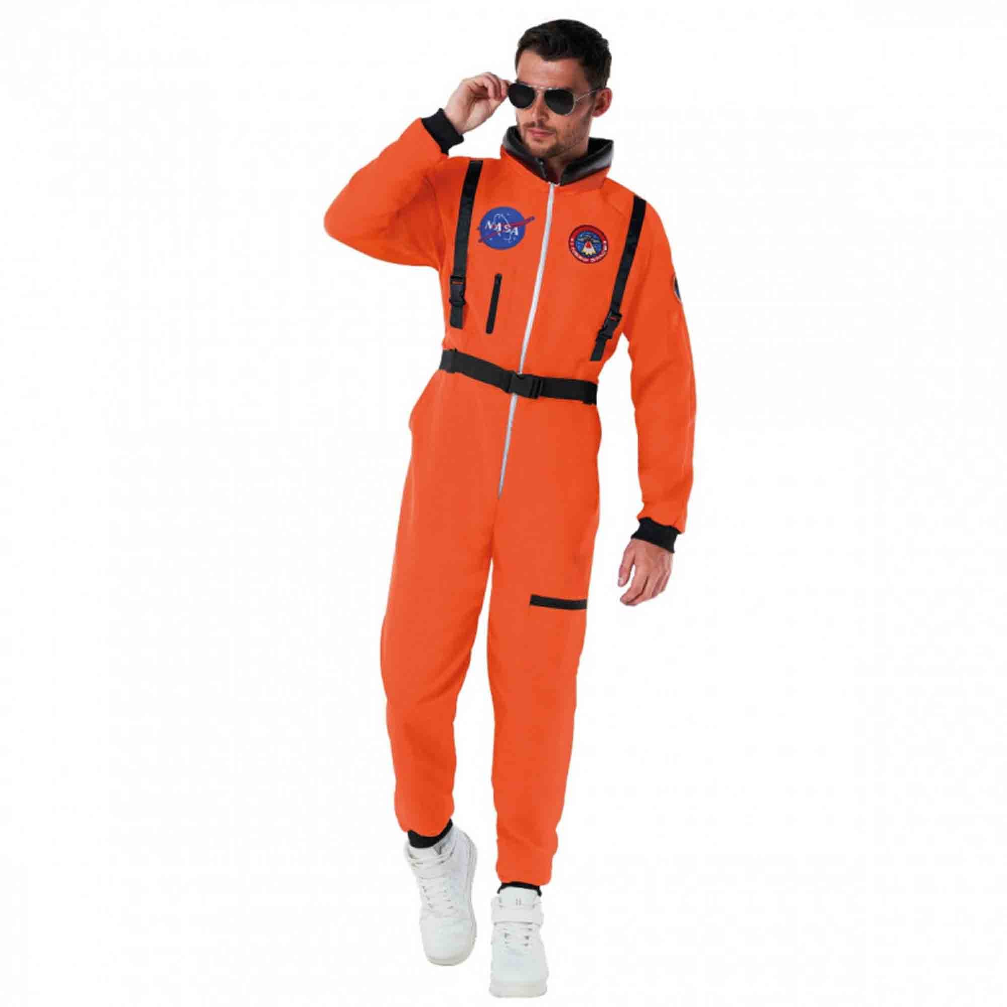 Costume Orange Astronaut Suit Men's Medium