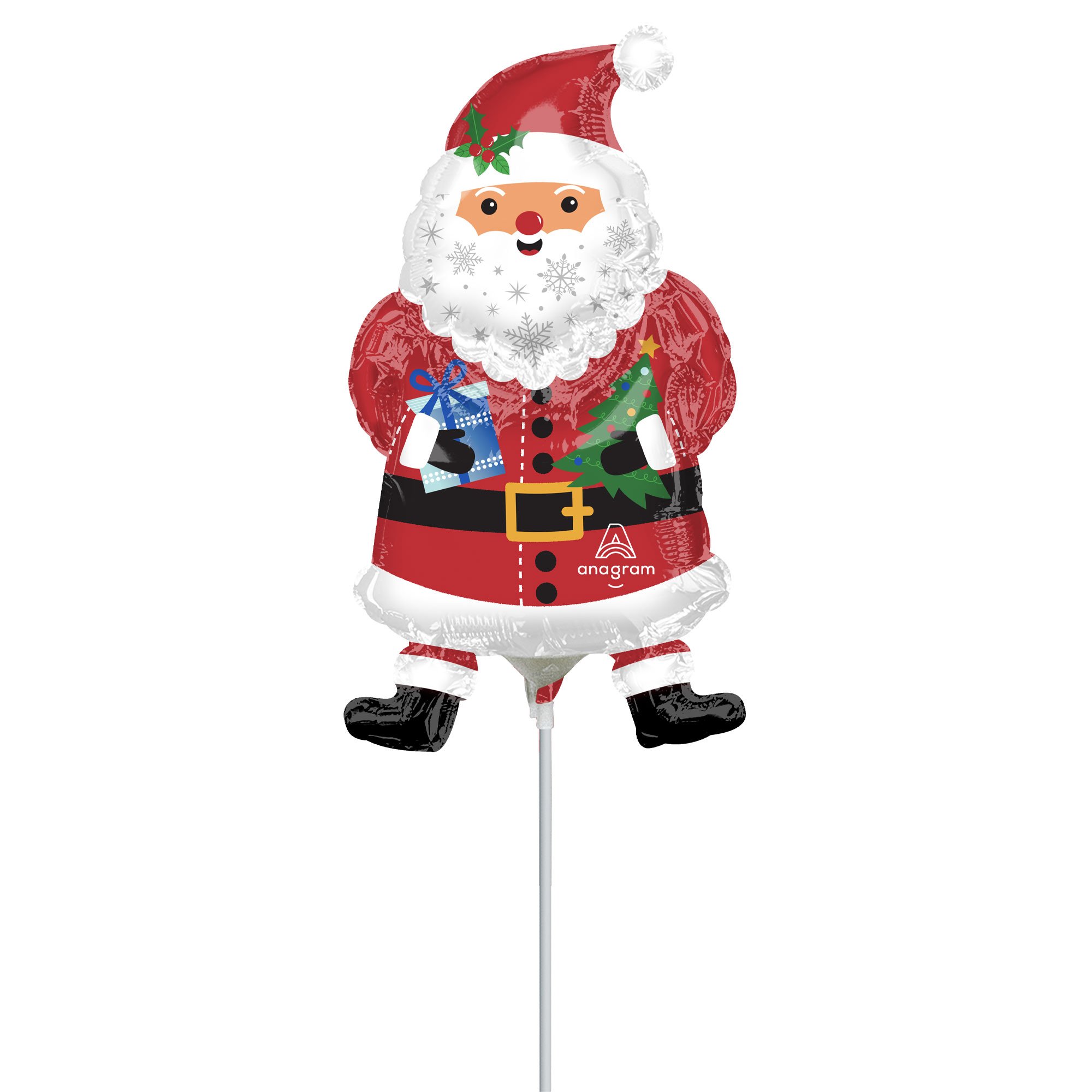 Mini Shape Inflated Snowy Santa A30