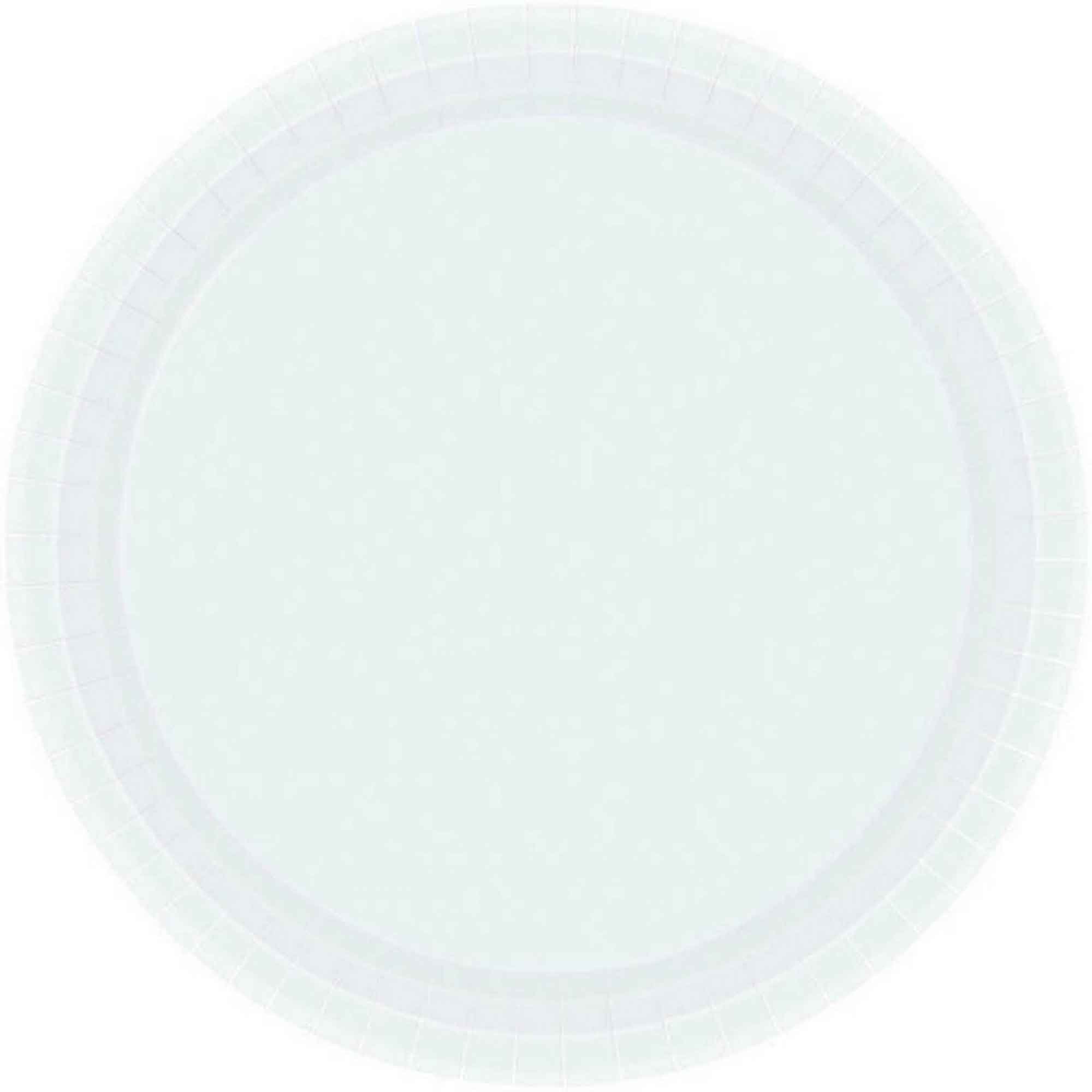 Paper Plates 17cm Round 20CT - Frosty White NPC