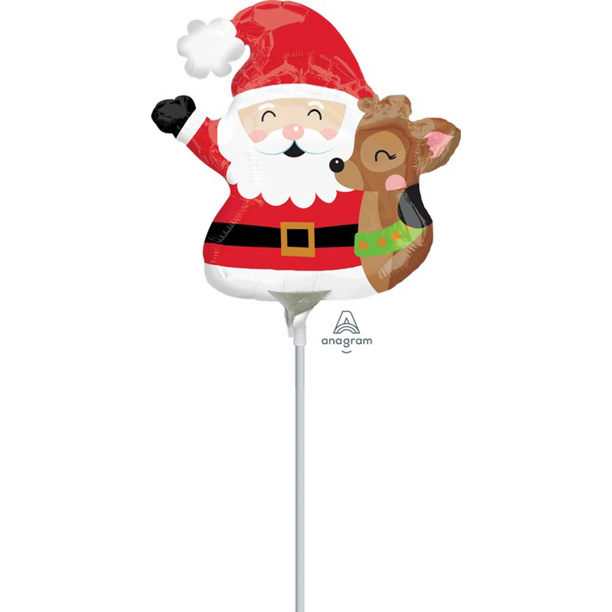 Mini Shape Inflated Santa & Reindeer A30