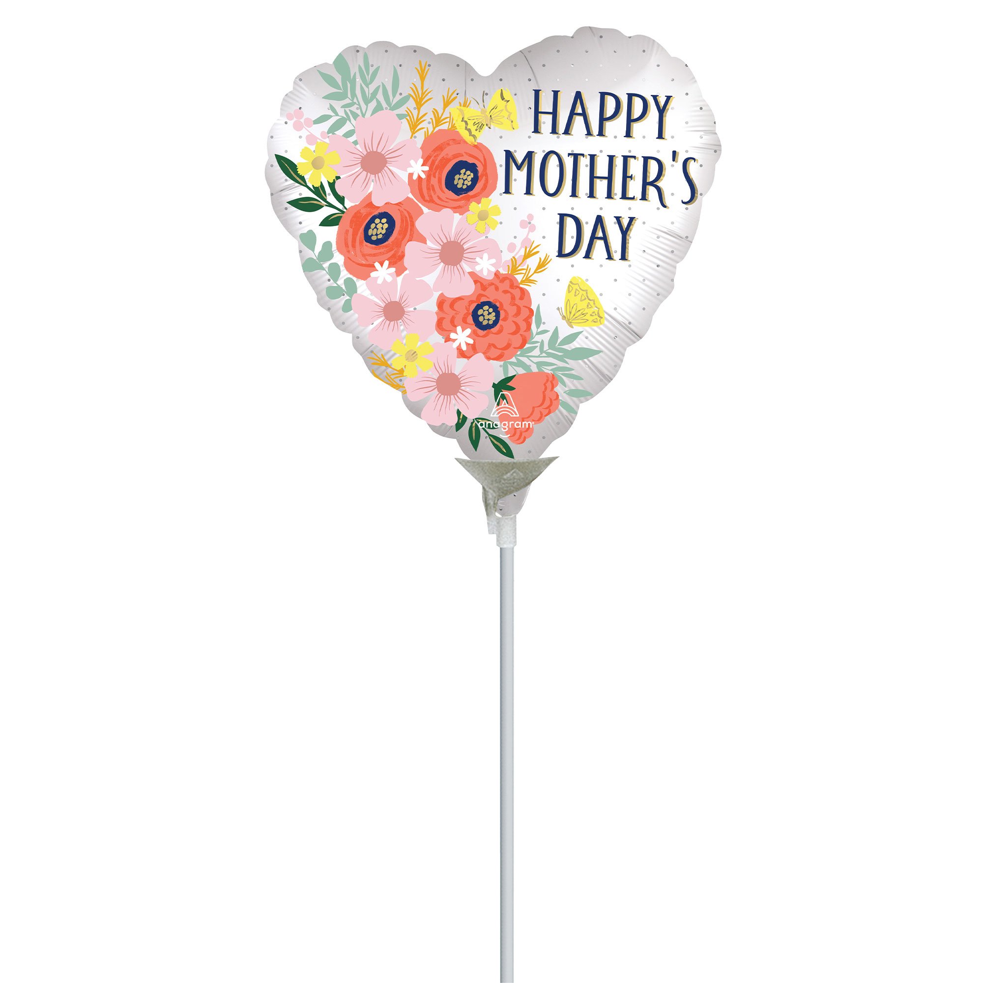 10cm Happy Mother's Day Satin Blooms A10