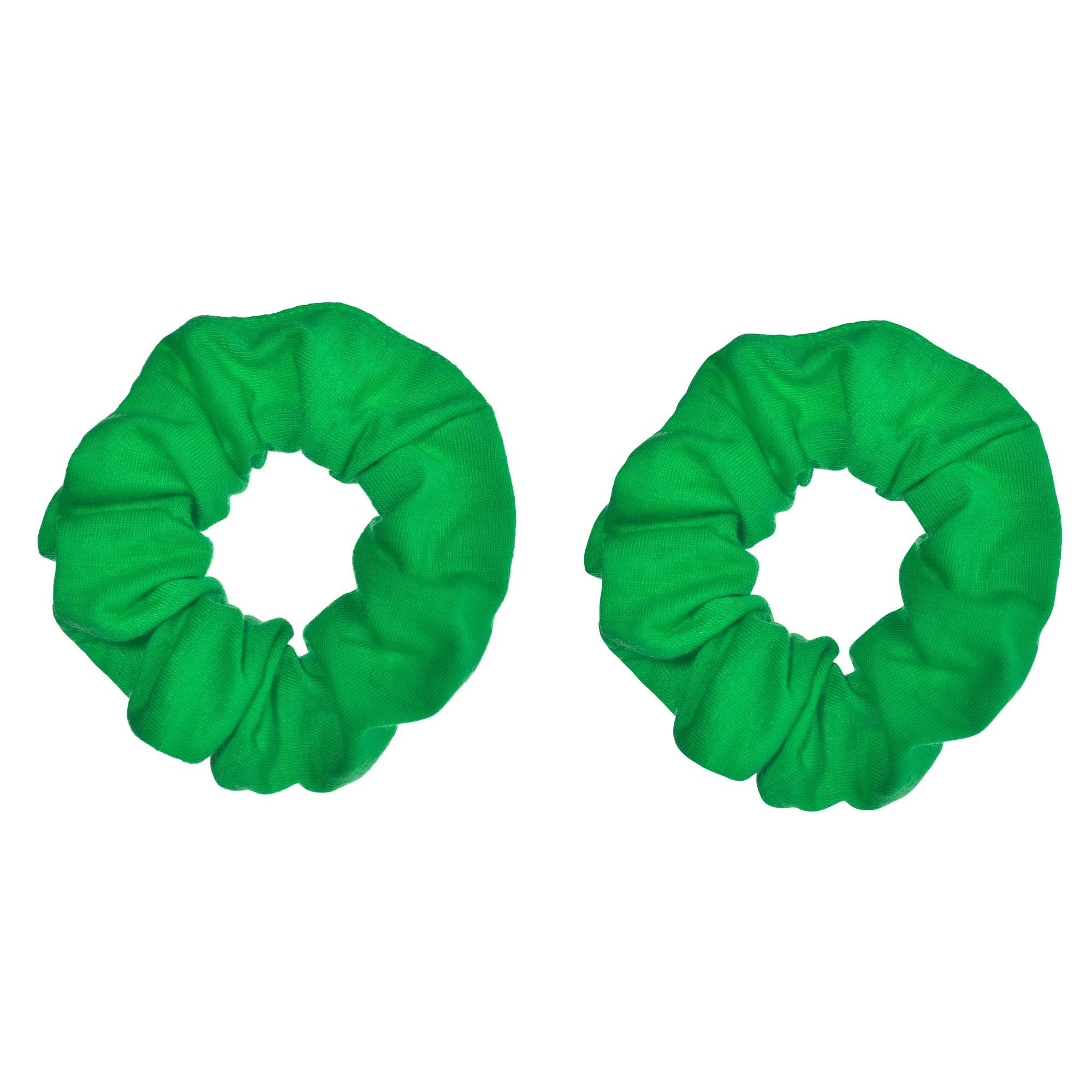 Hair Scrunchies Green 2PK