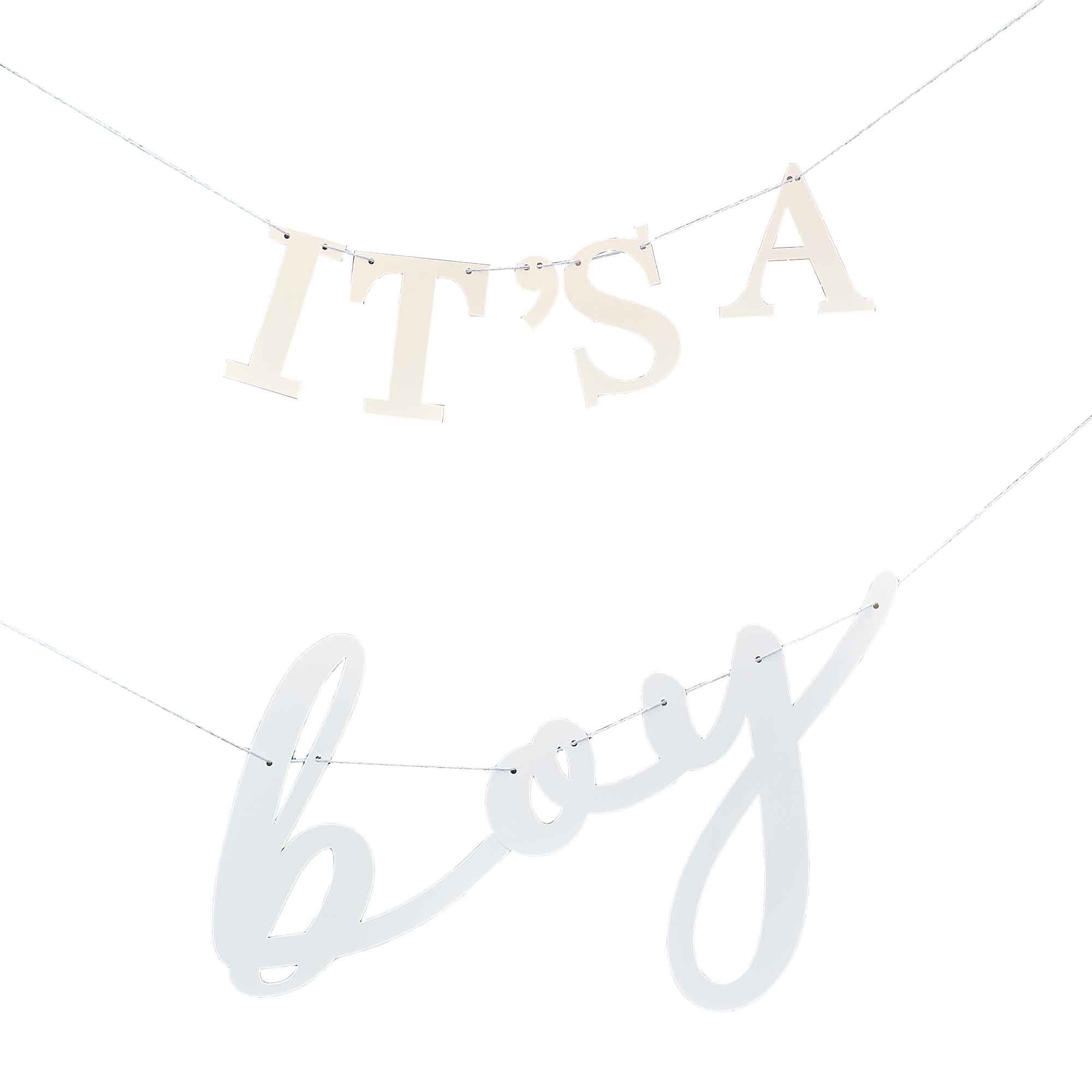 Hello Baby Bunting It's A Boy White & Blue