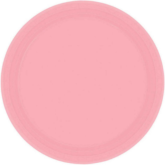 "Paper Plates 9""/23cm Round 8CT - New Pink                                                                                     