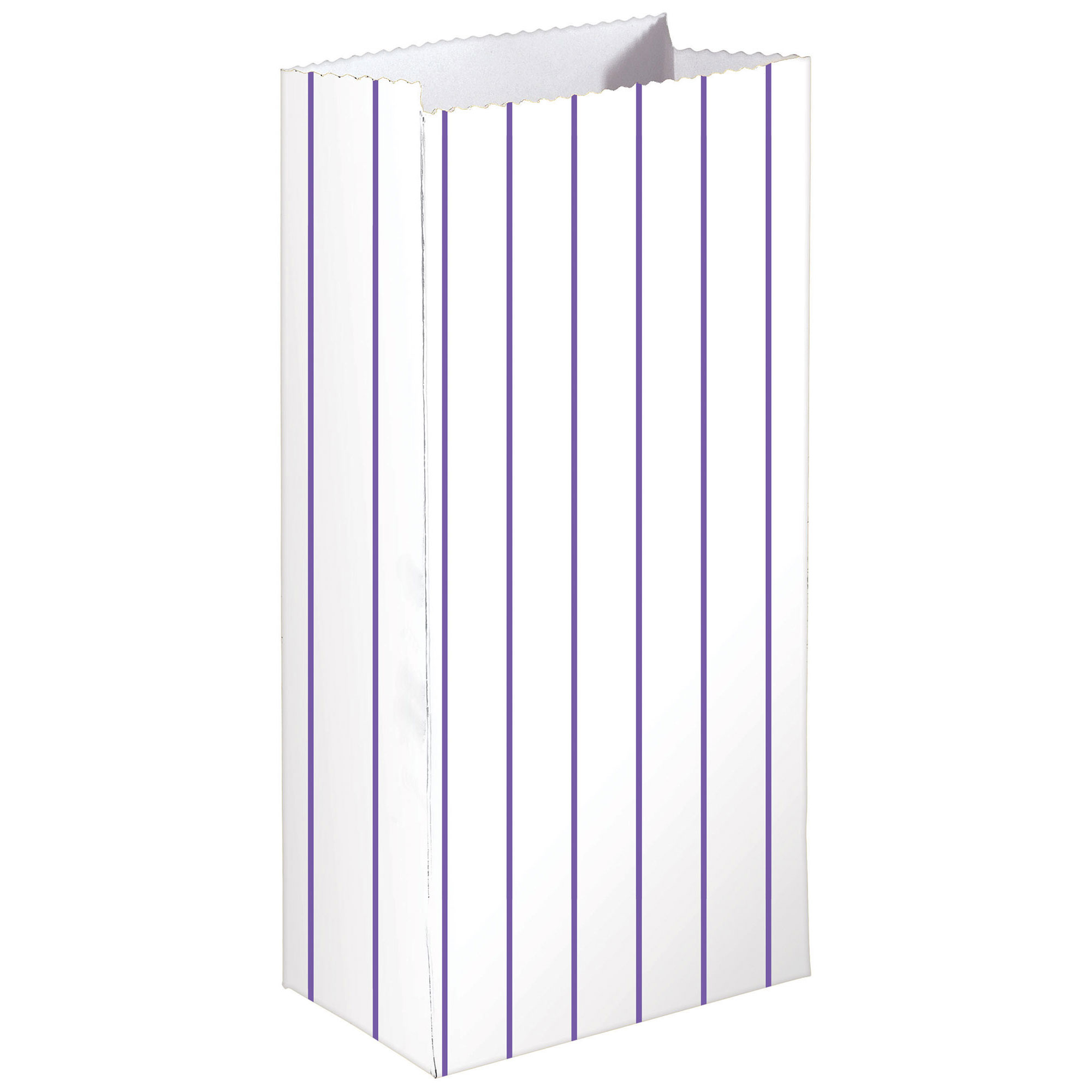 Stripe Paper Treat Bags New Purple