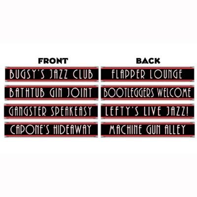 Beistle 20's Gangster Street Signs Cutouts