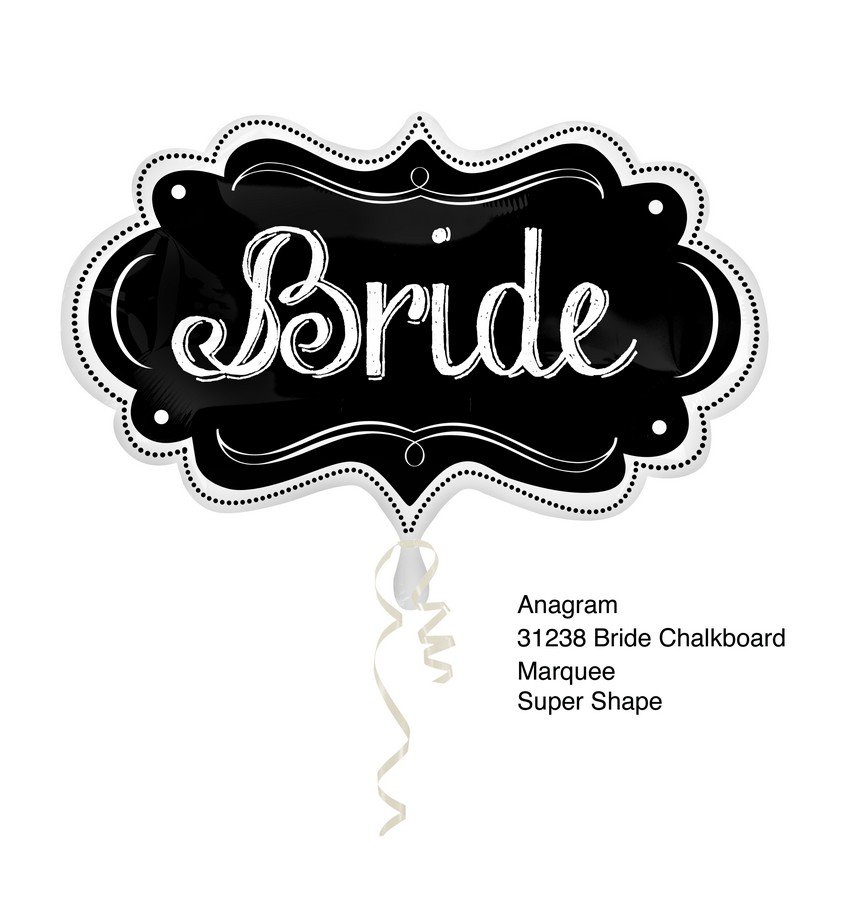 SuperShape Bride Chalkboard Marquee P35