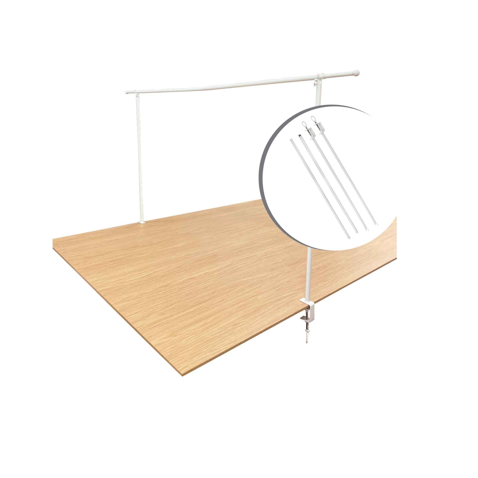 White Metal Table Clamp Frame 1pk