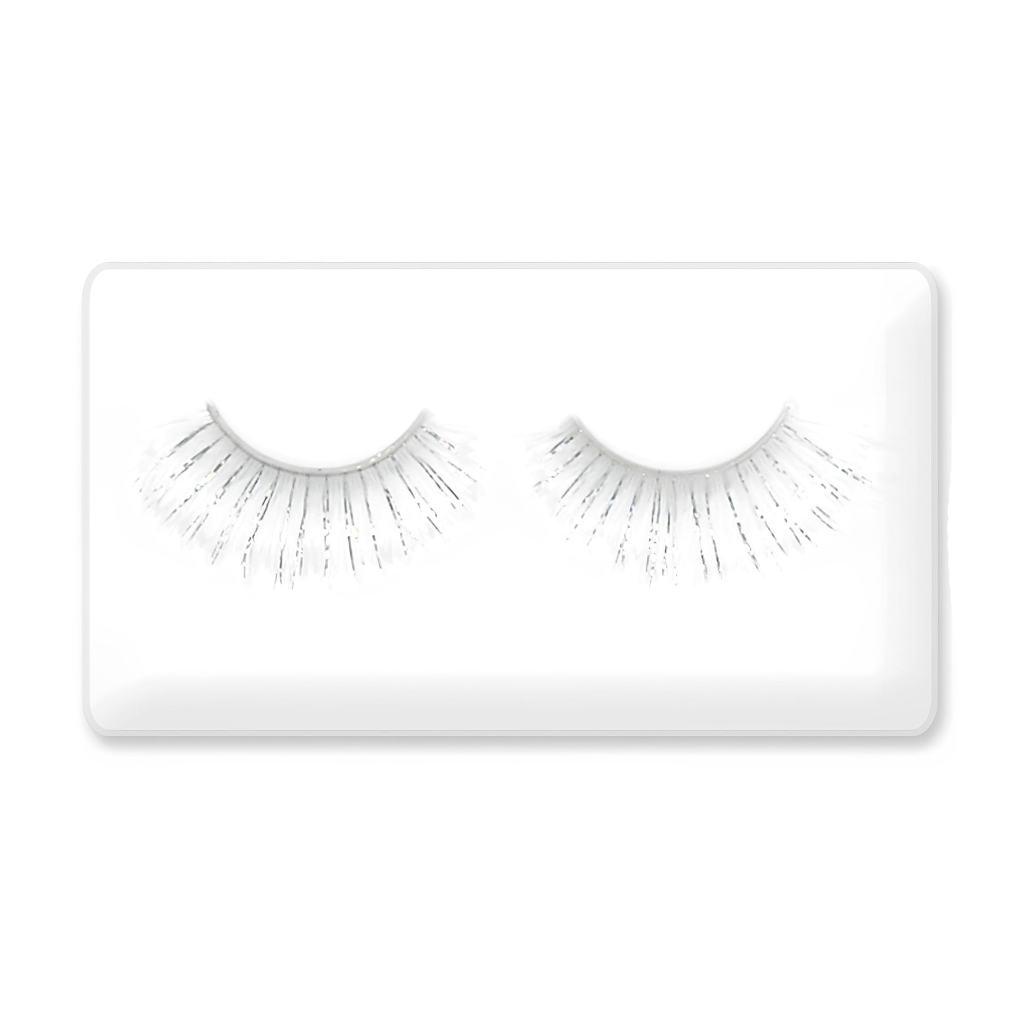 Team Spirit Tinsel Eyelashes White 14+