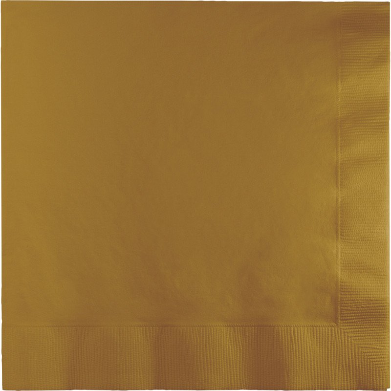 Glittering Gold Lunch Napkins