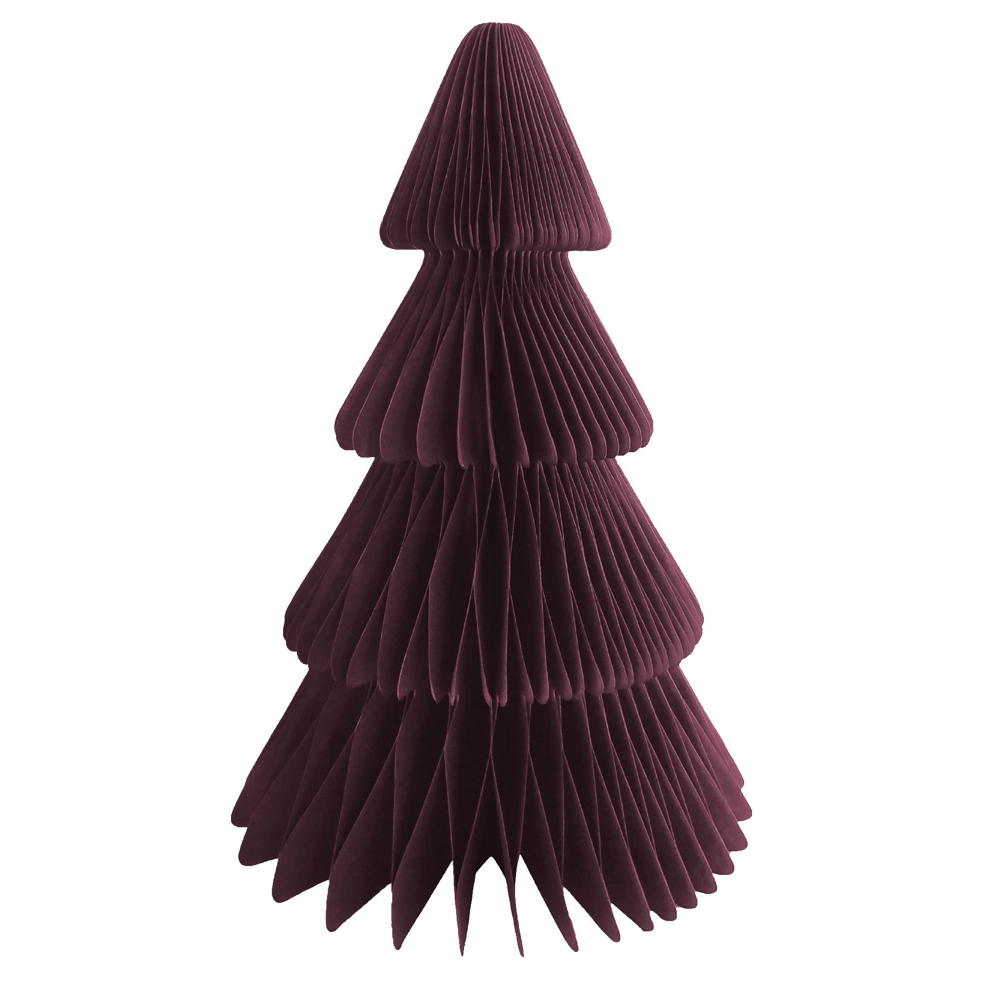 Christmas Honeycomb Red Tree Decoration 20cm