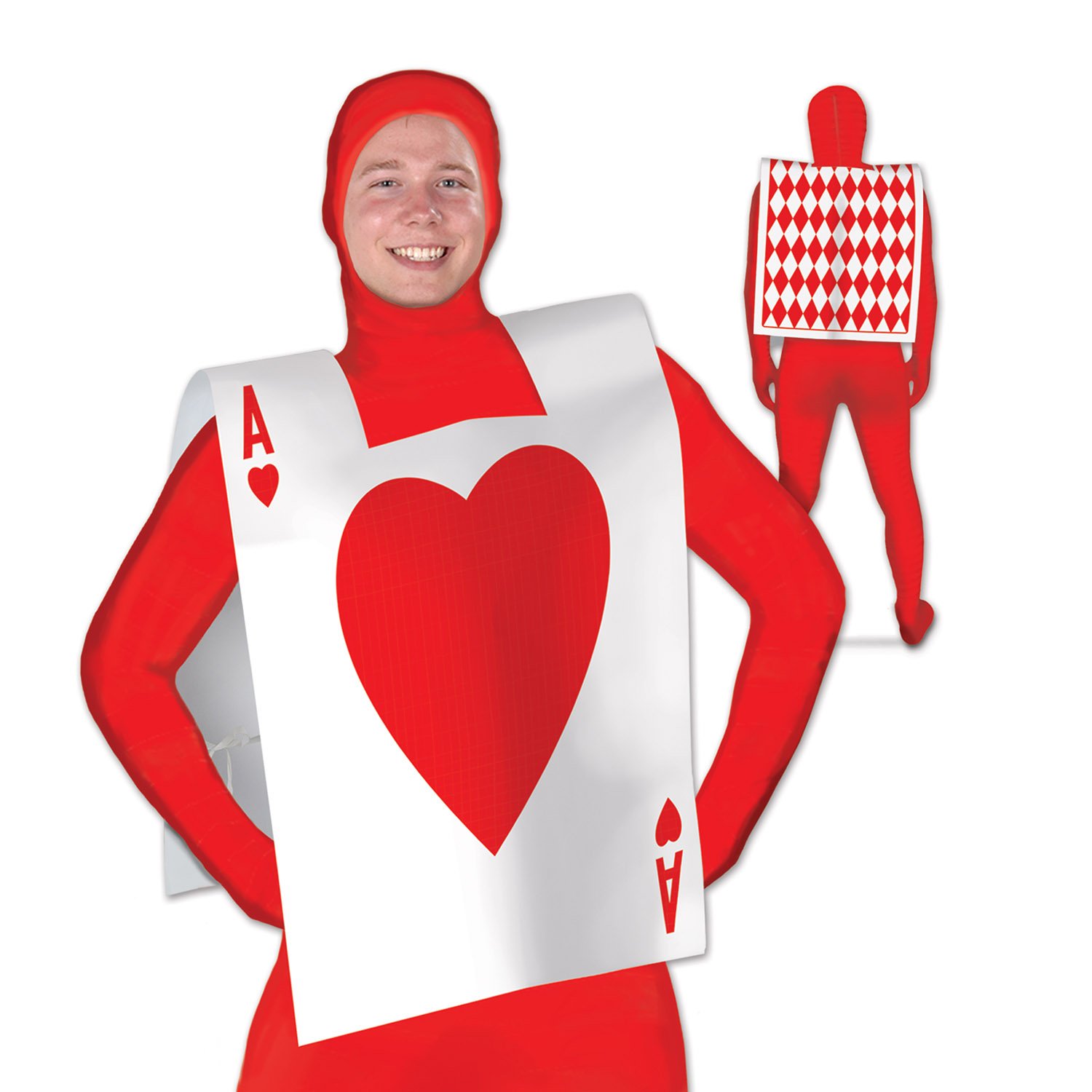 Beistle Heart Playing Card Suit Vest